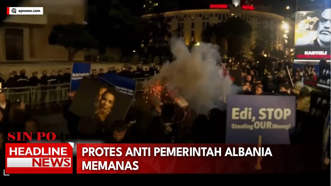Protes Anti Pemerintah Albania Memanas