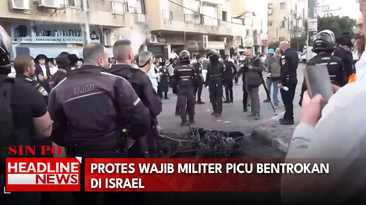 Protes Wajib Militer Picu Bentrokan Di Israel