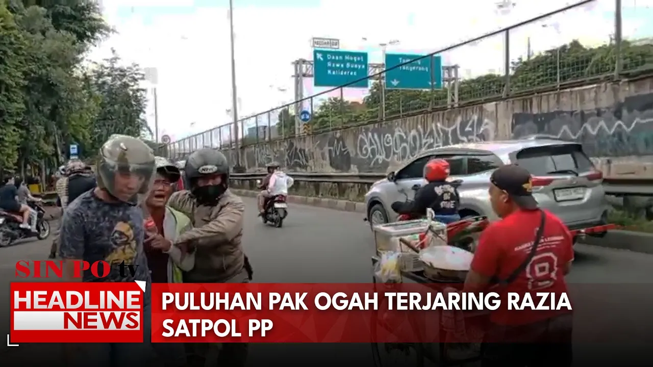Puluhan Pak Ogah Terjaring Razia Satpol PP