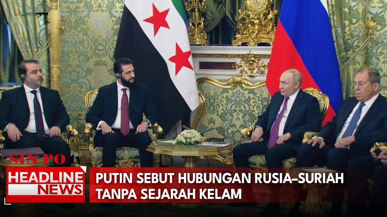 Putin Sebut Hubungan Rusia–Suriah Tanpa Sejarah Kelam