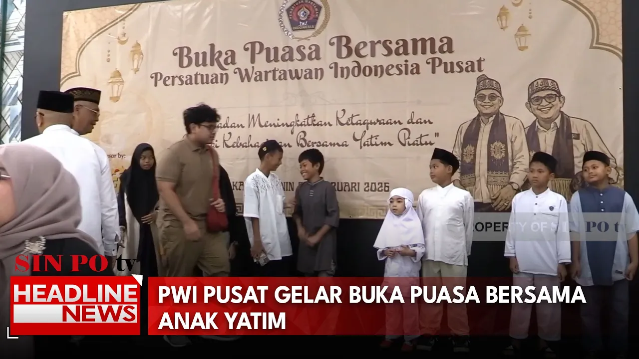 PWI Pusat Gelar Buka Puasa Bersama Anak Yatim