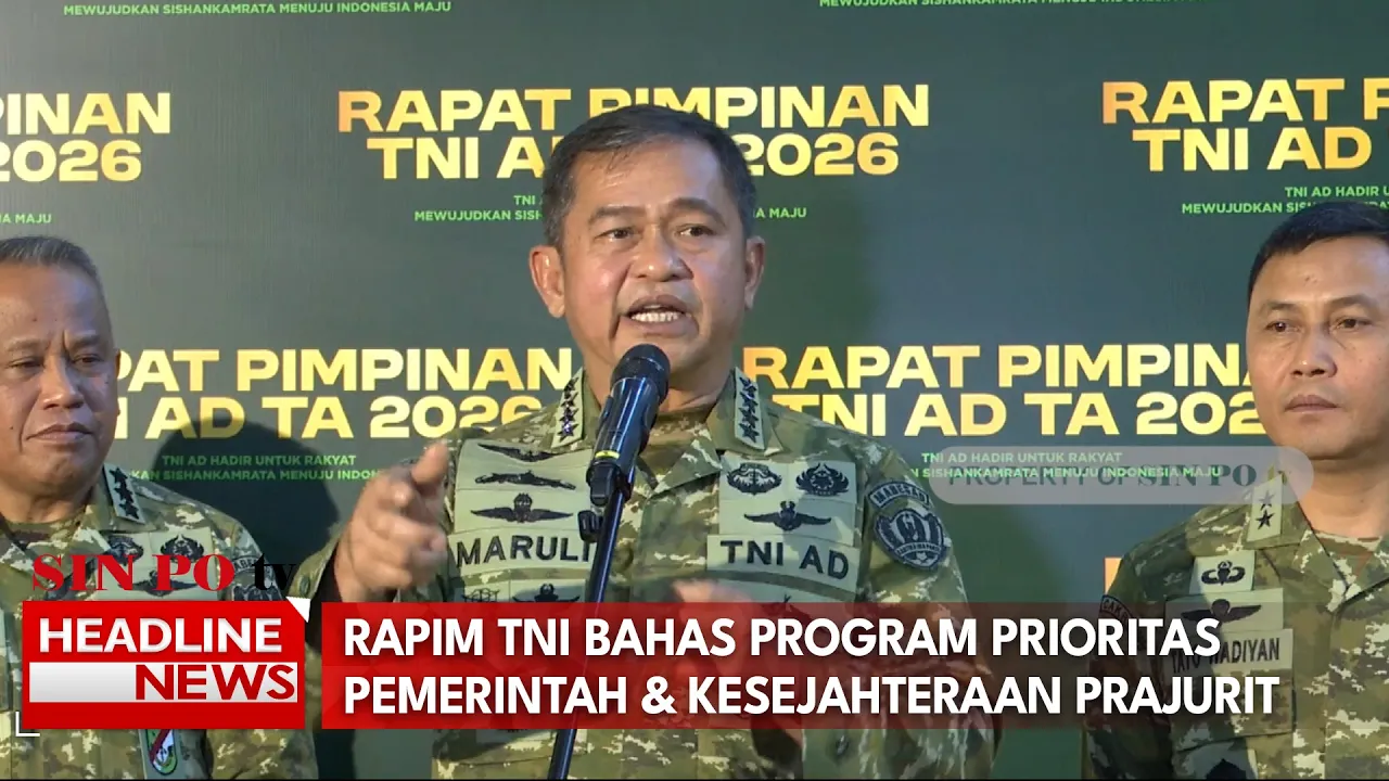 Rapim TNI Bahas Program Prioritas Pemerintah dan Kesejahteraan Prajurit
