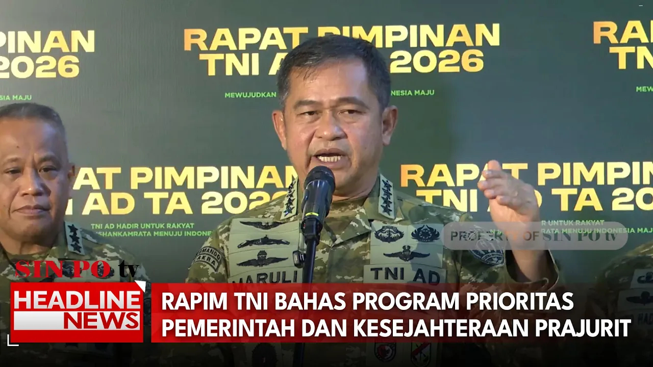Rapim TNI Bahas Program Prioritas Pemerintah Dan Kesejahteraan Prajurit