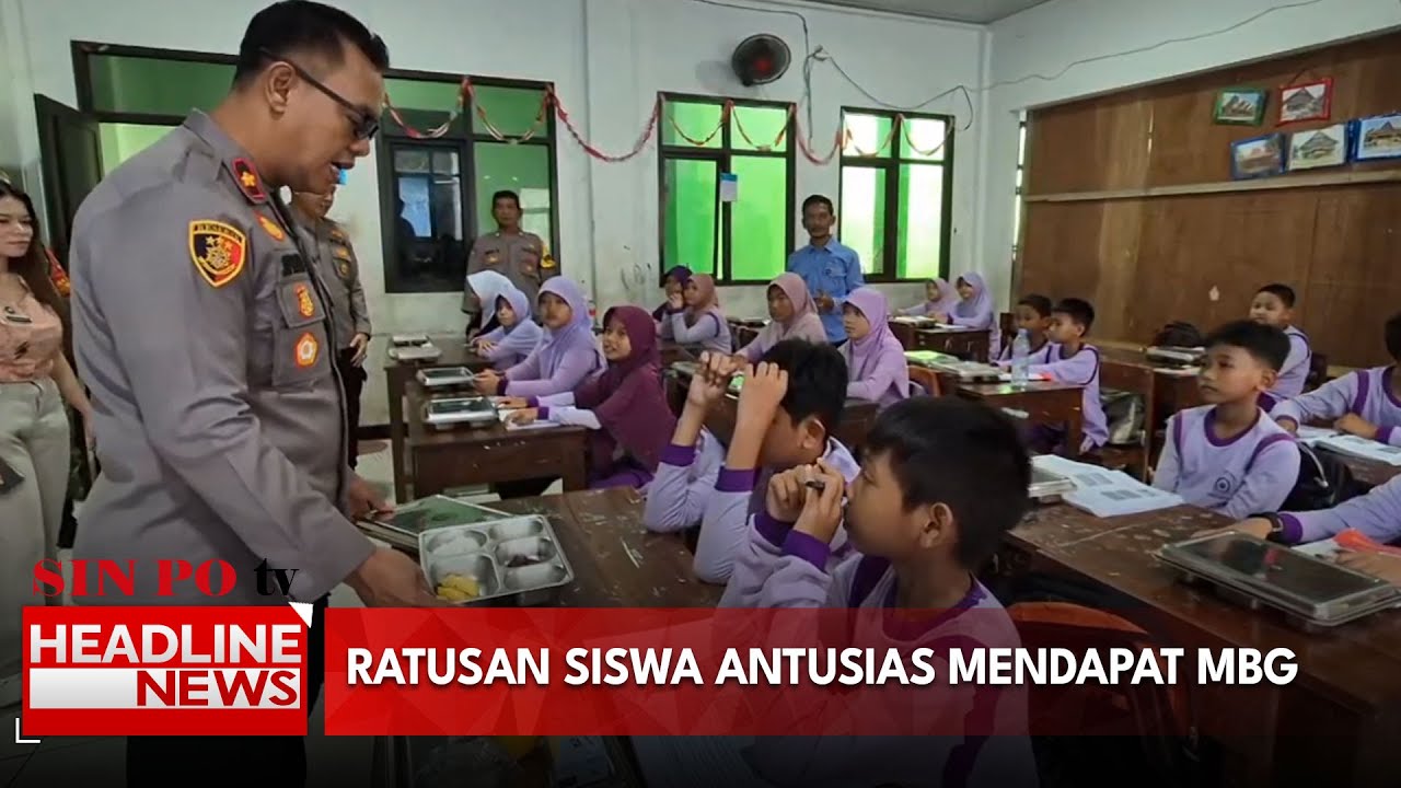 Ratusan Siswa Antusias Mendapati Program Unggulan Presiden Prabowo Dengan Menu Daging Sapi