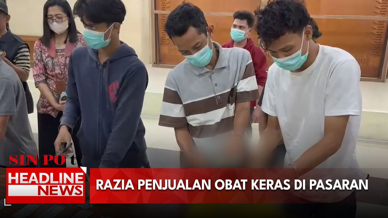 Razia Obat Keras Di Pasar Tanah Abang, Petugas Gabungan Amankan 900 Butir Obat Keras