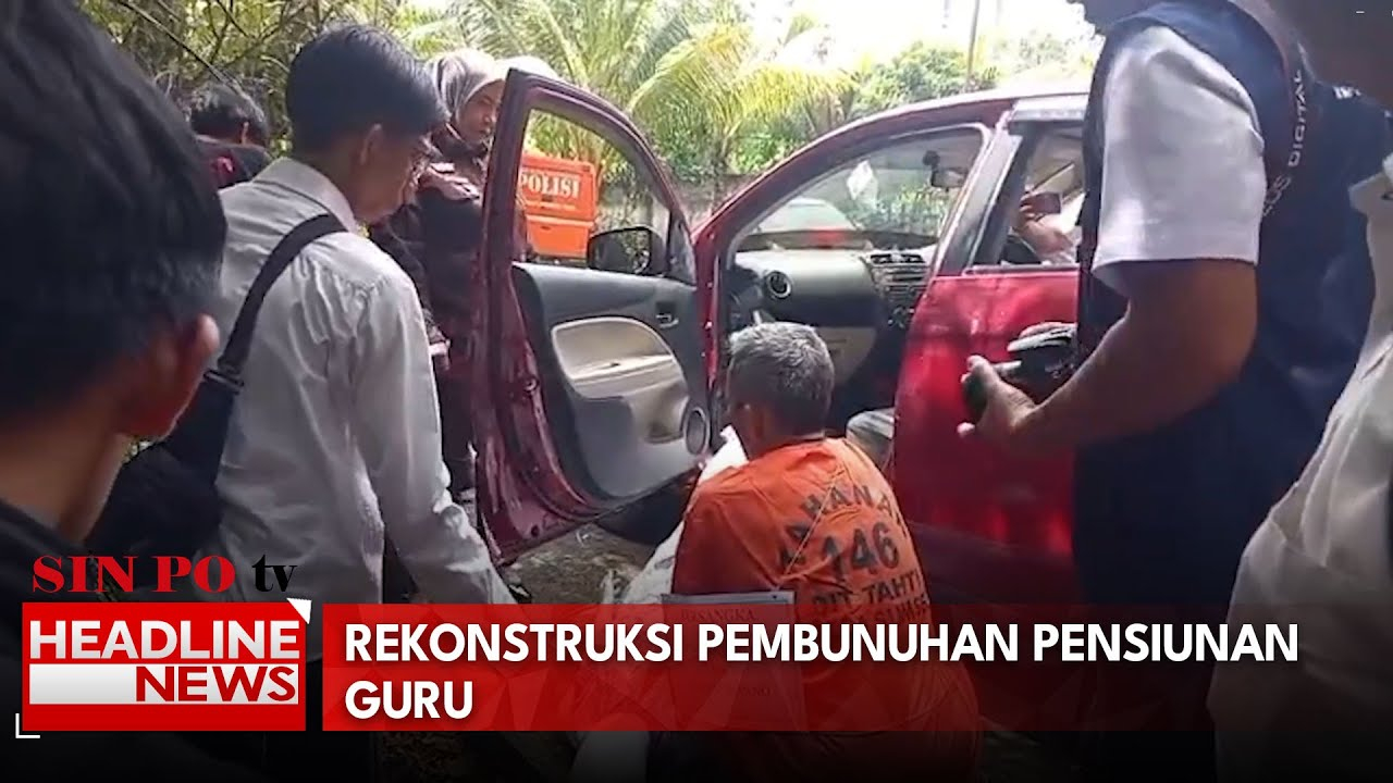 Rekonstruksi Pembunuhan Pensiunan Guru