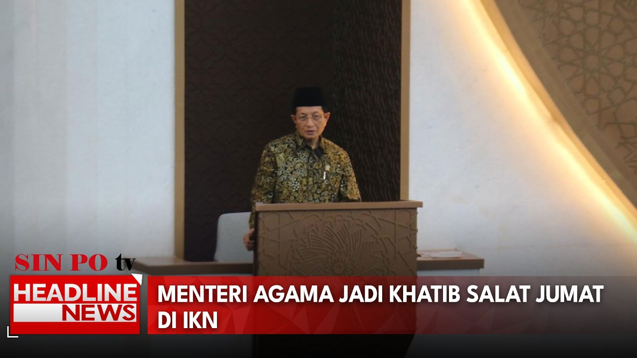 Salat Jumat Perdana Di Masjid IKN, Menag Jadi Khatib