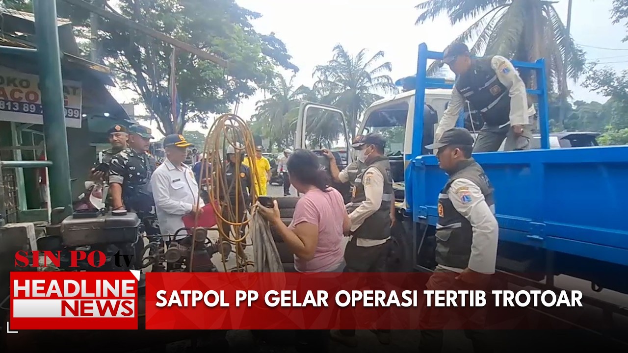 Satpol PP Gelar Operasi Tertib Trotoar