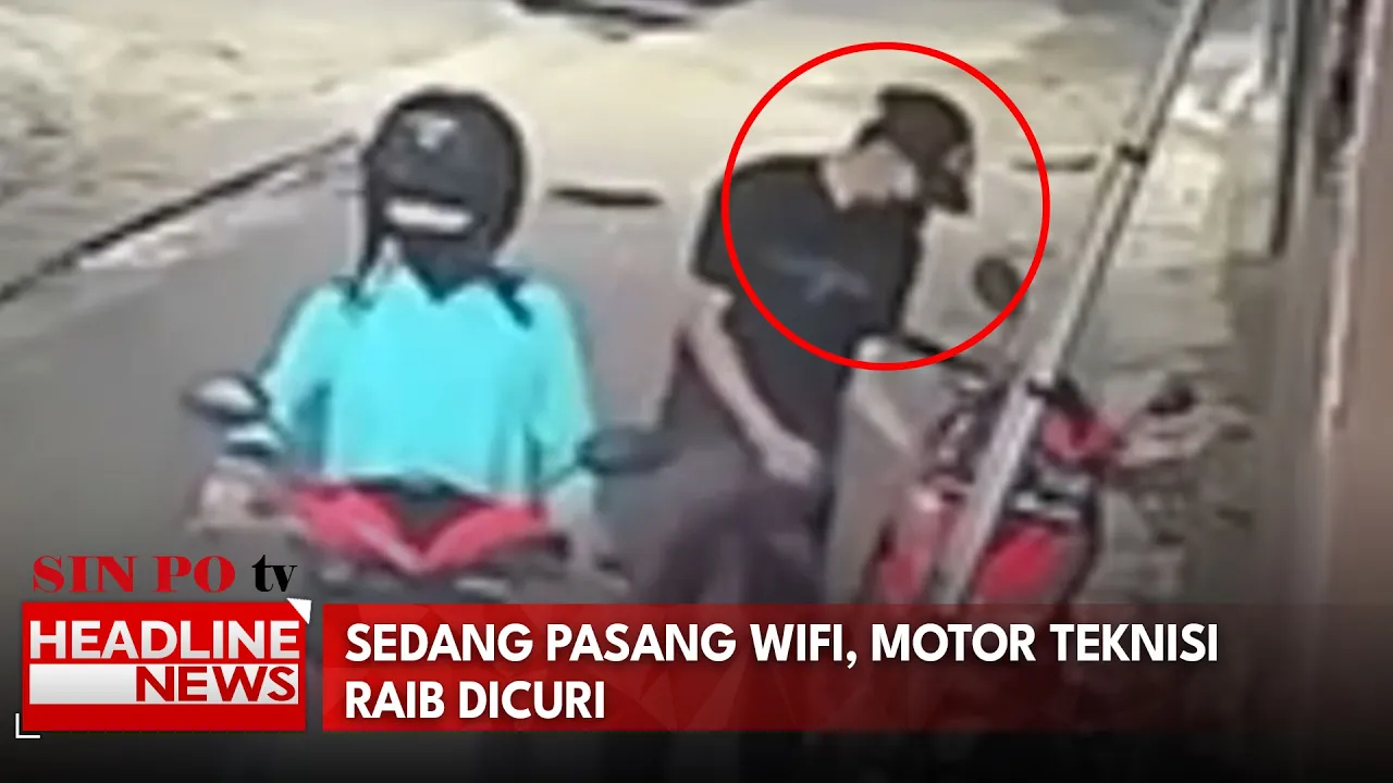 Sedang Pasang Wifi, Motor Teknisi Raib Dicuri