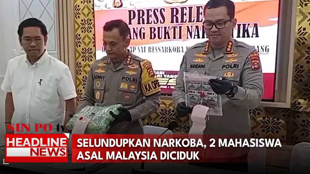 Selundupkan Narkoba, 2 Mahasiswa Asal Malaysia Diciduk