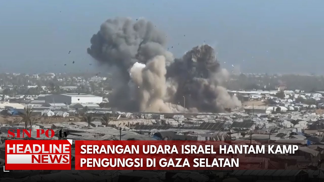 Serangan Udara Israel Hantam Kamp Pengungsi Di Gaza Selatan