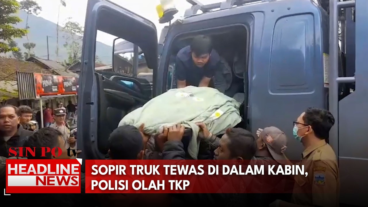 Sopir Truk Tewas Di Dalam Kabin, Polisi Olah TKP
