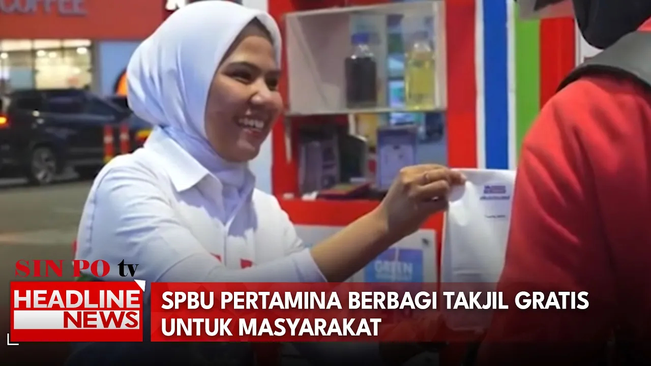 SPBU Pertamina Berbagi Takjil Gratis Untuk Masyarakat