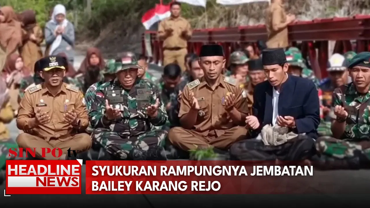Syukuran Rampungnya Jembatan Bailey Karang Rejo