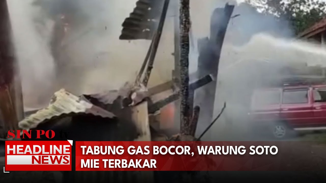 Tabung Gas Bocor, Warung Soto Mie Terbakar