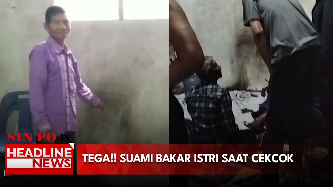 Tega!! Suami Bakar Istri Saat Cekcok