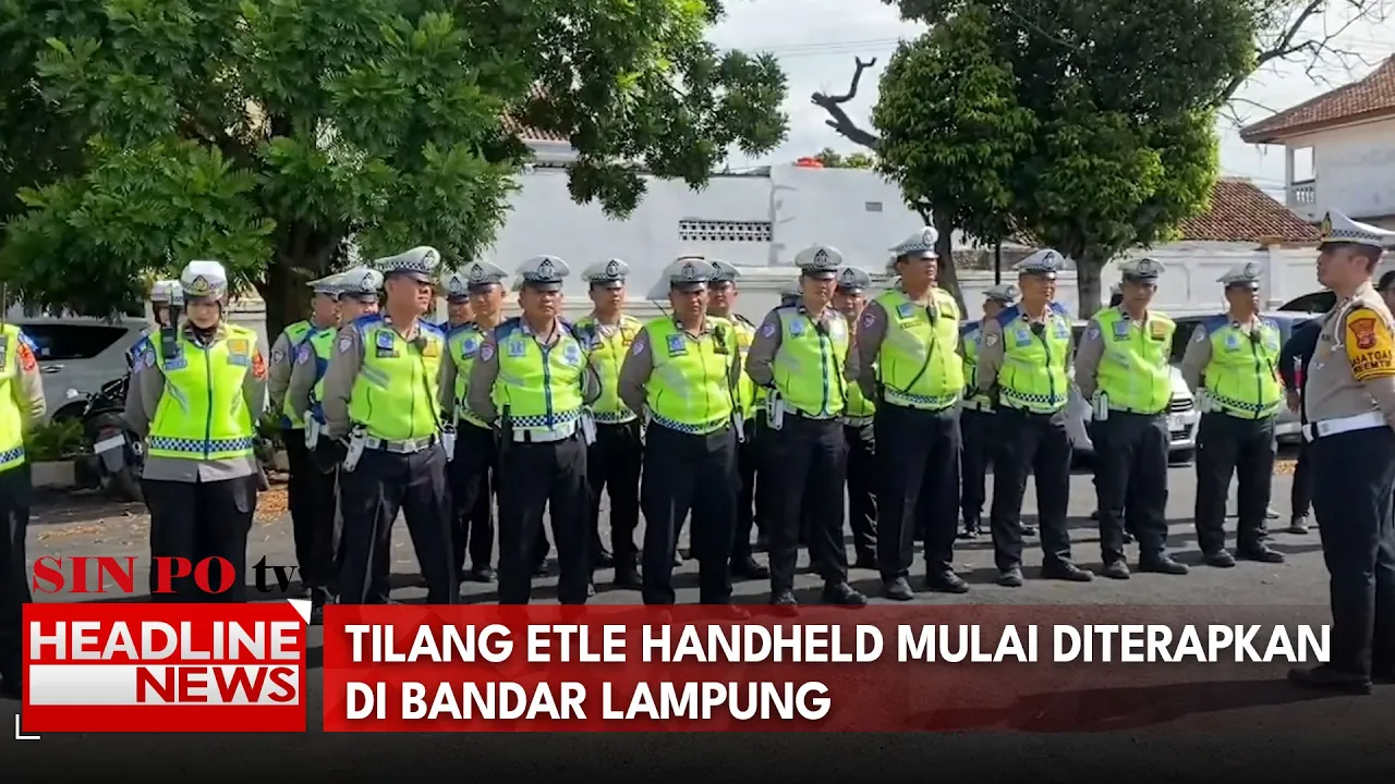 Tilang ETLE Handheld Mulai Diterapkan Di Bandar Lampung