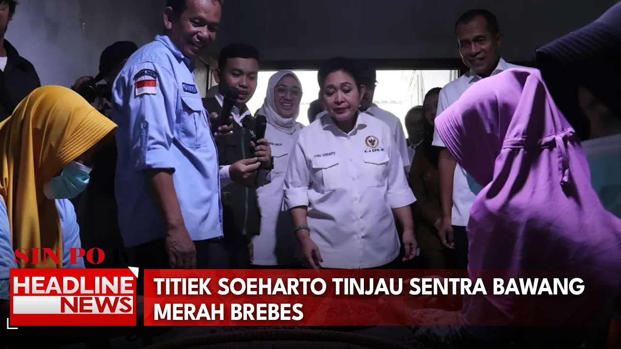 Titiek Soeharto Tinjau Sentra Bawang Merah Brebes