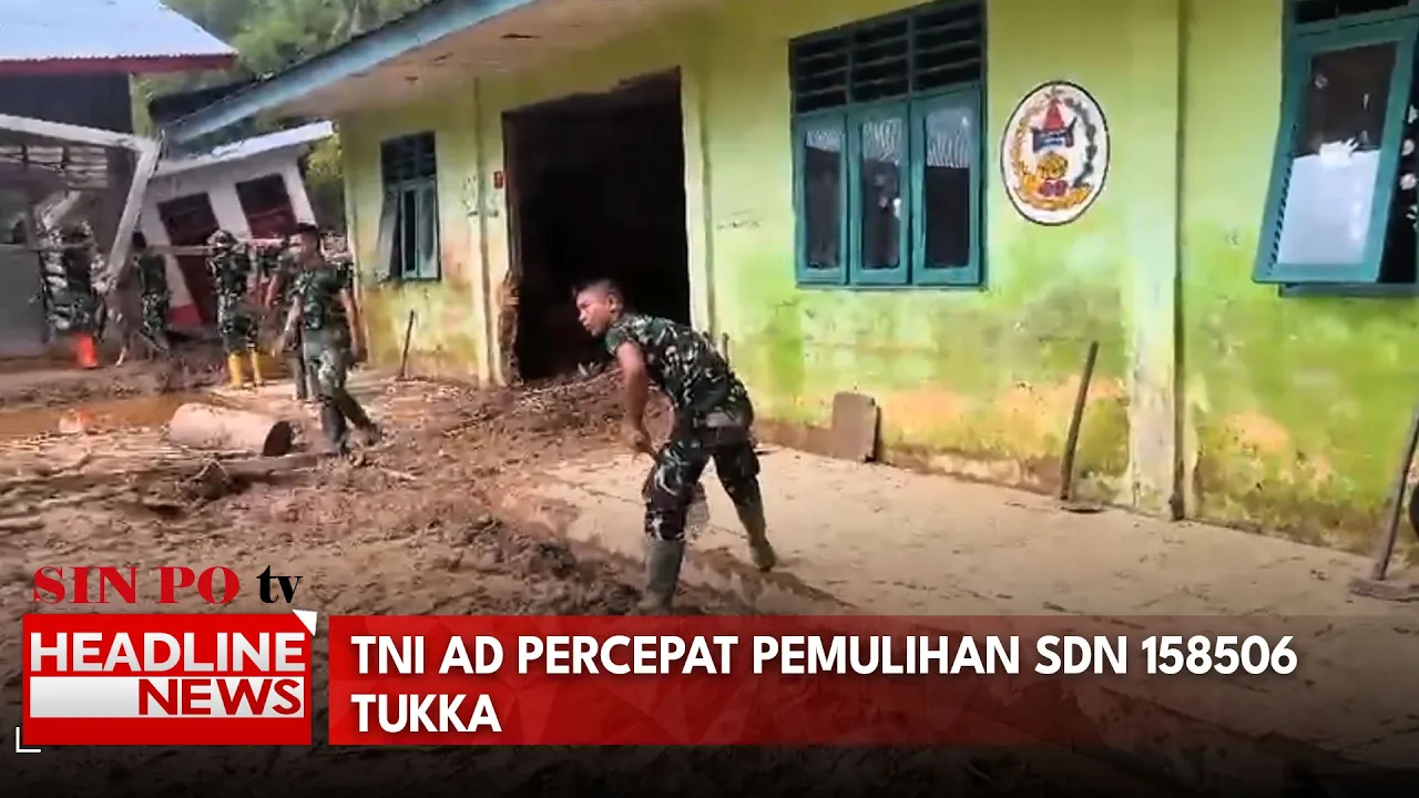 TNI AD Percepat Pemulihan SDN 158506 Tukka
