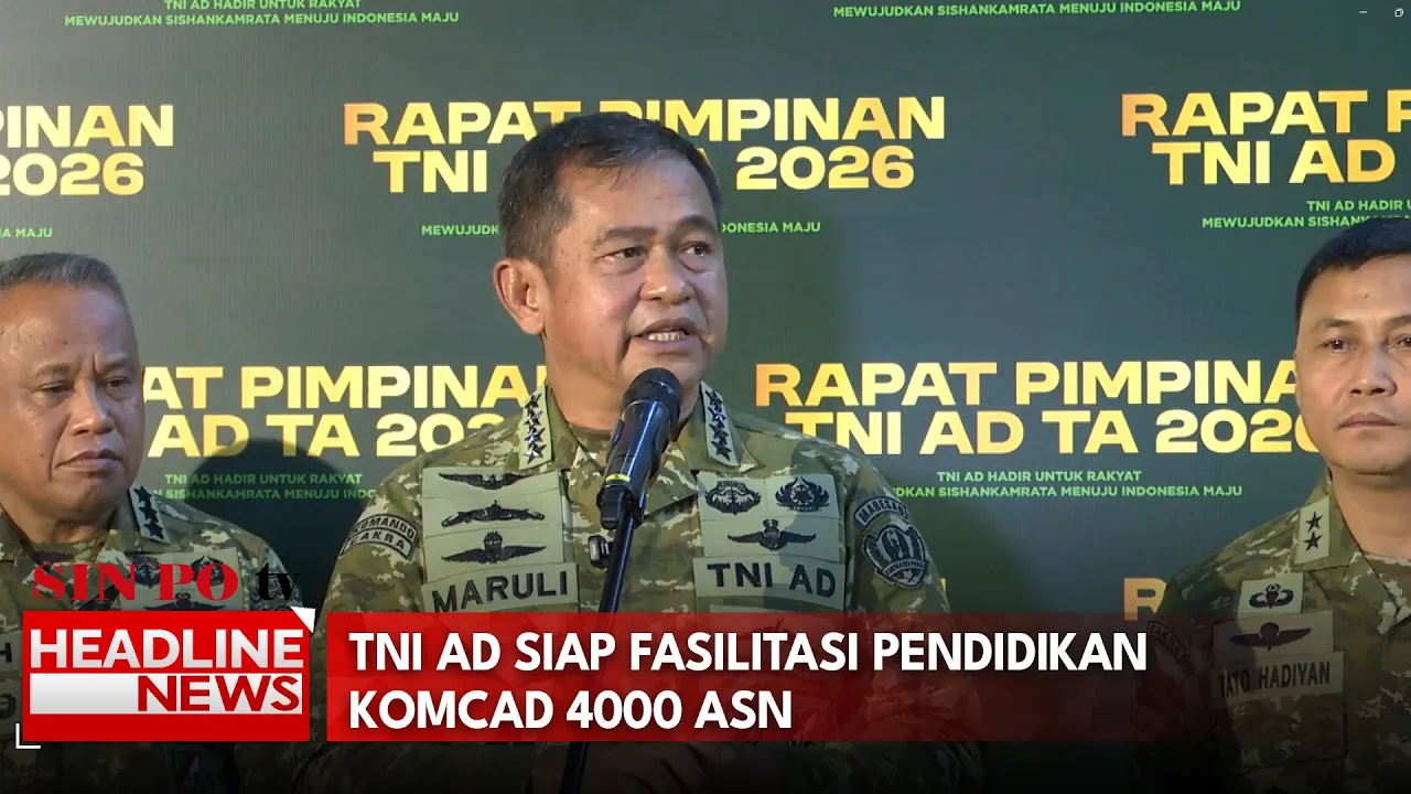 TNI AD Siap Fasilitasi Pendidikan Komcad 4.000 ASN
