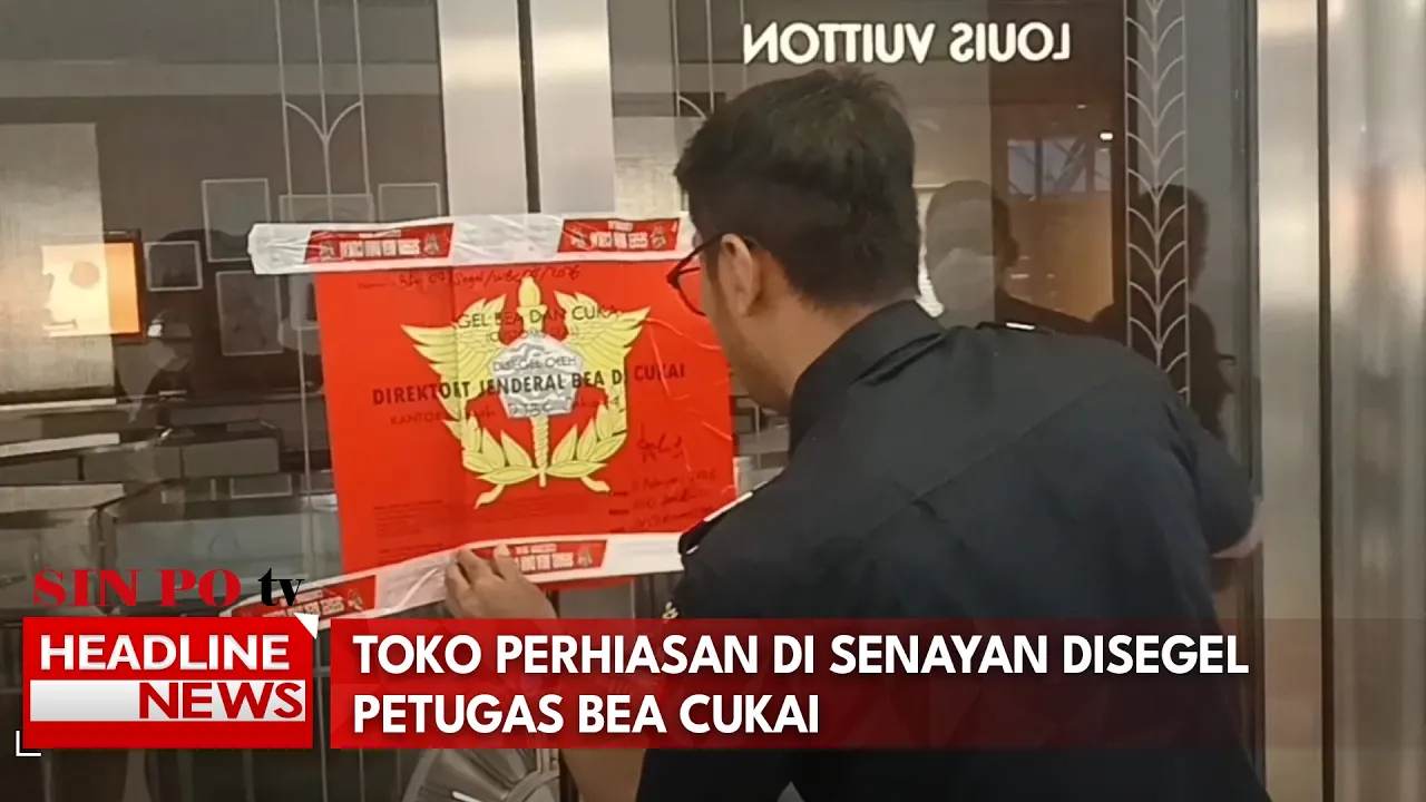 Toko Perhiasan di Senayan Disegel Petugas Bea Cukai
