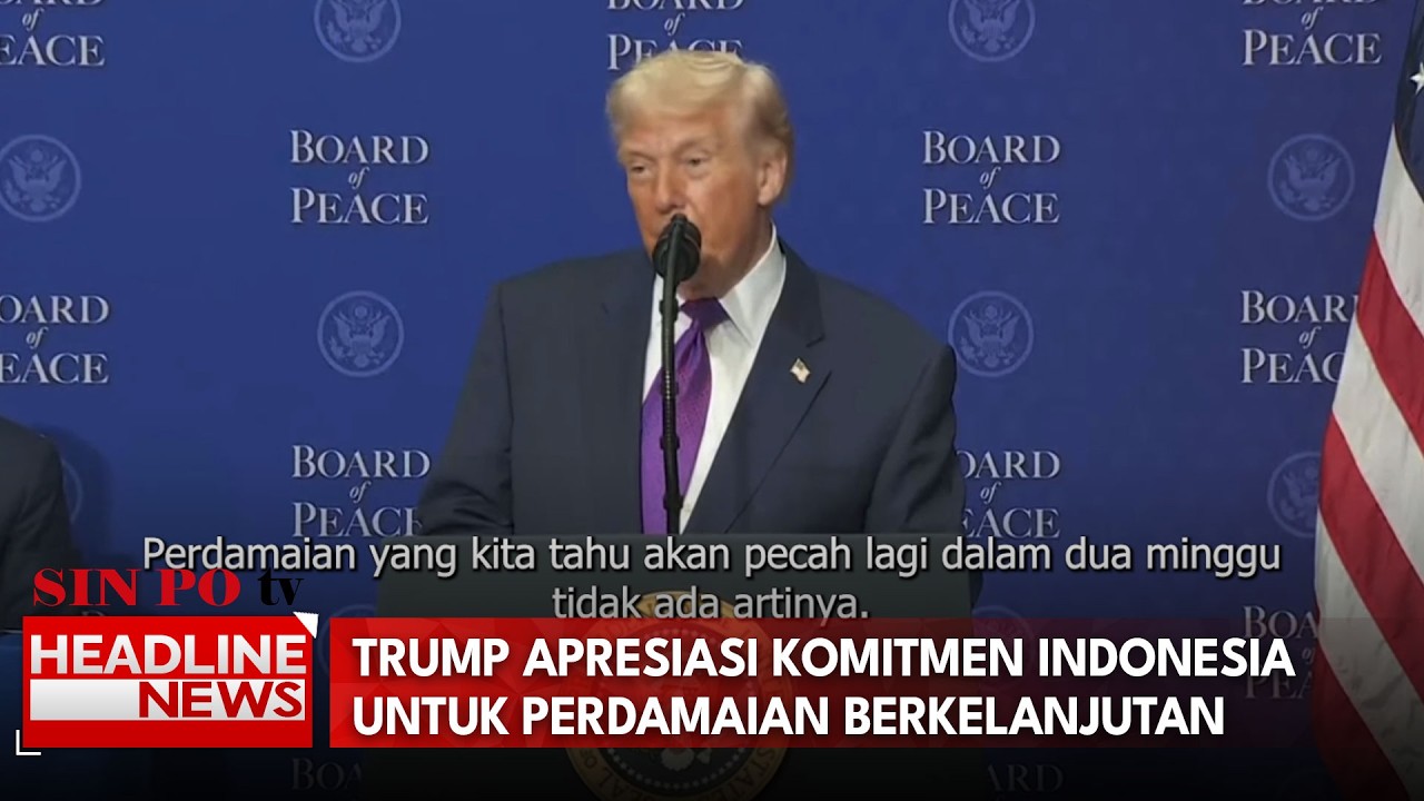 Trump Apresiasi Komitmen Indonesia Untuk Perdamaian Berkelanjuta
