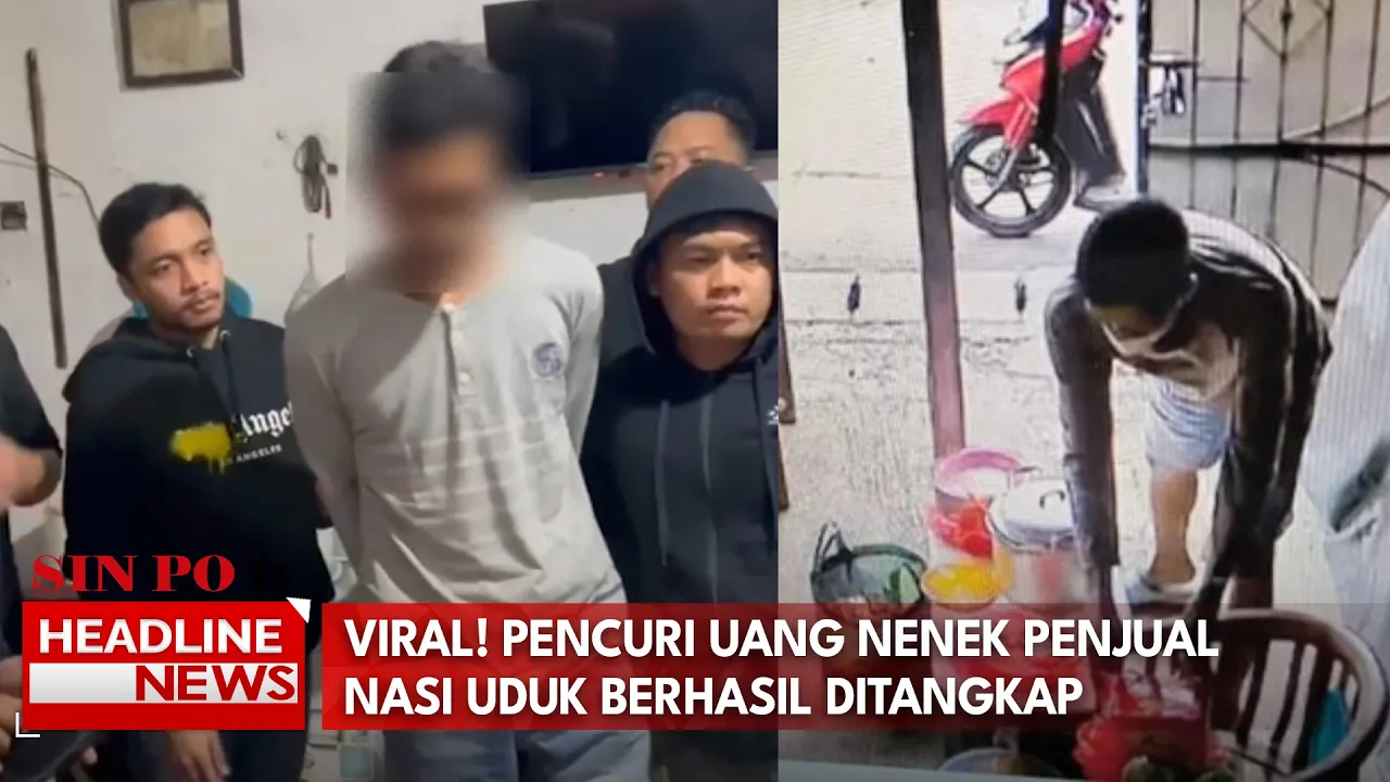 Viral! Pencuri Uang Nenek Penjual Nasi Uduk Berhasil Ditangkap