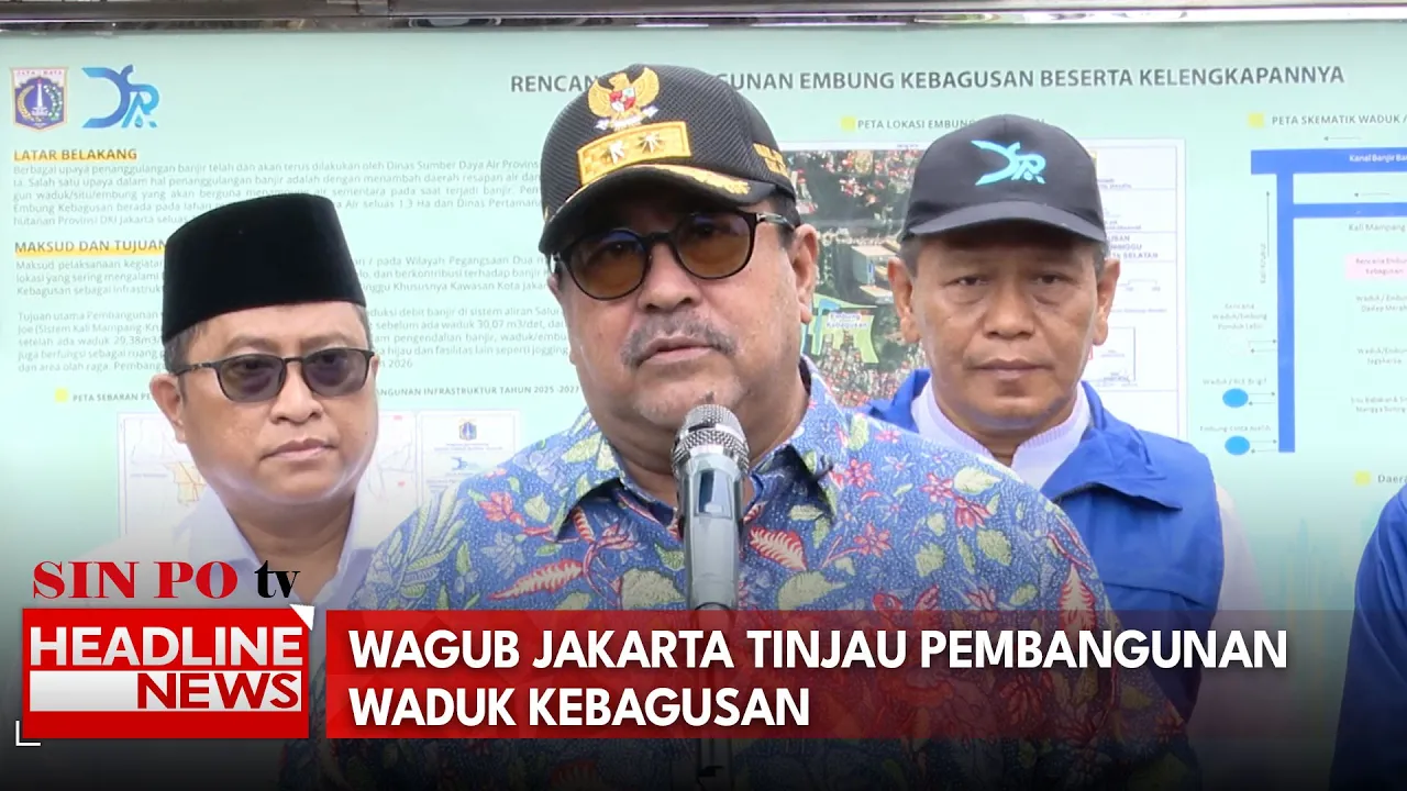 Wagub Jakarta Tinjau Pembangunan Waduk Kebagusan