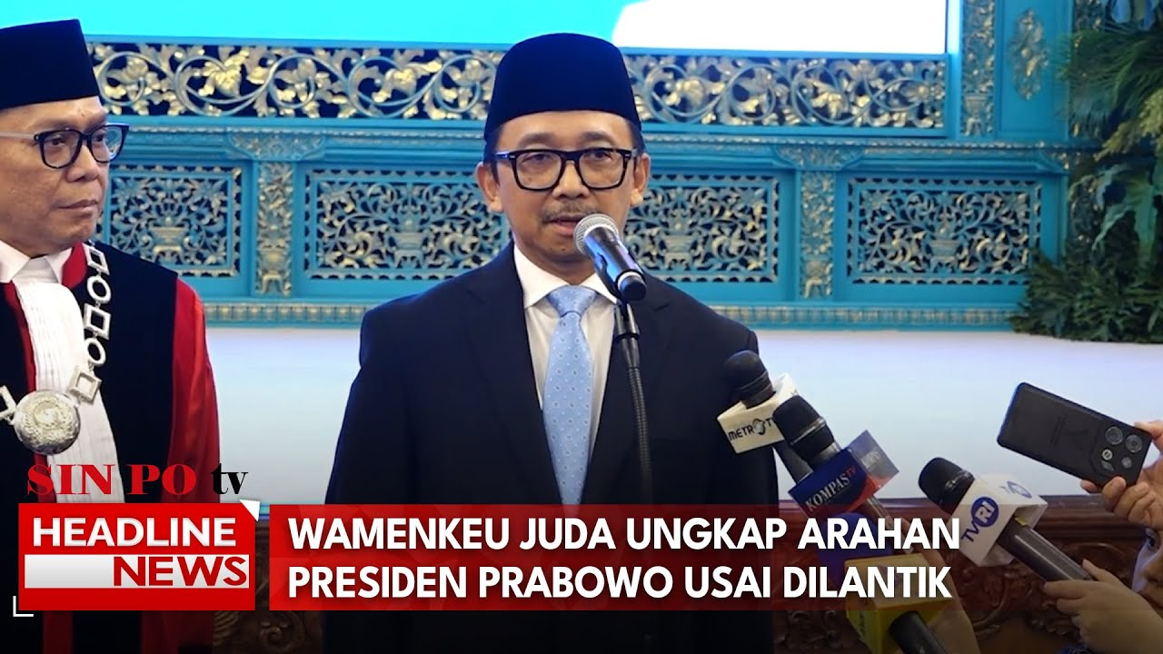 Wamenkeu Juda Ungkap Arahan Presiden Prabowo Usai Dilantik