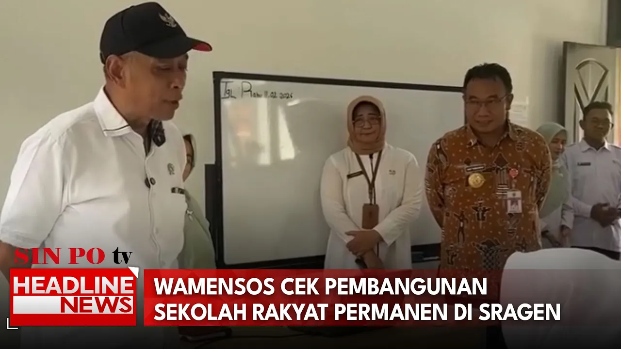 Wamensos Cek Pembangunan Sekolah Rakyat Permanen Di Sragen