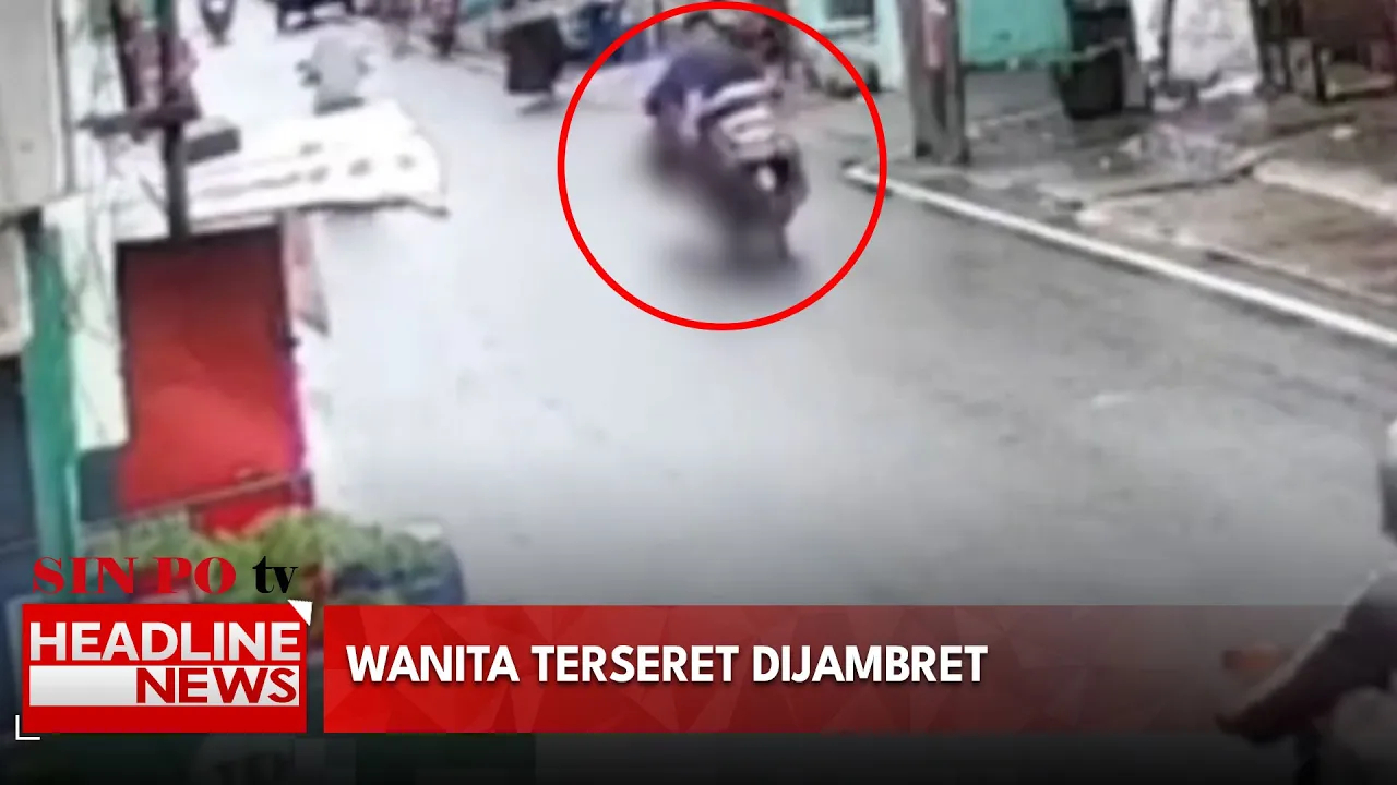 Wanita Terseret Dijambret