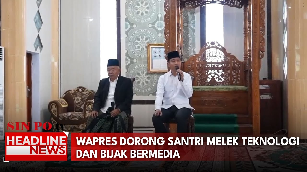 Wapres Dorong Santri Melek Teknologi Dan Bijak Bermedia