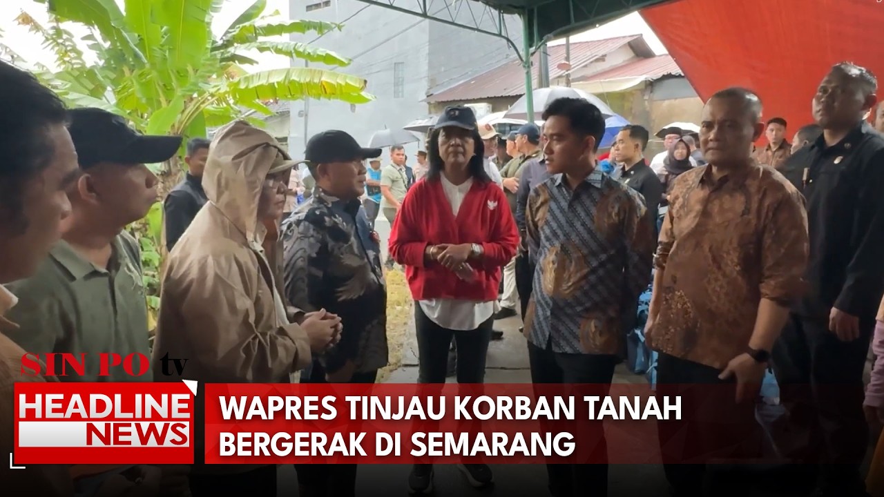Wapres Tinjau Korban Tanah Bergerak Di Semarang