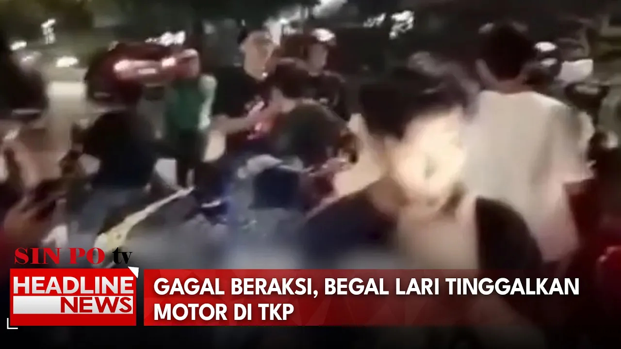 Gagal Beraksi, Begal Lari Tinggalkan Motor Di TKP
