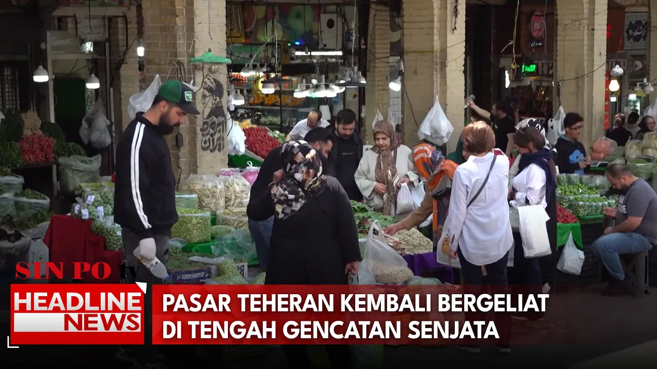 Pasar Teheran Kembali Bergeliat Di Tengah Gencatan Senjata