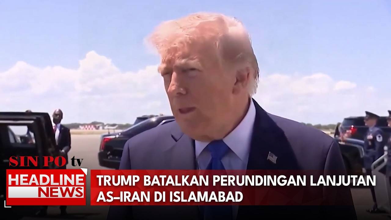 Trump Batalkan Perundingan Lanjutan AS–Iran Di Islamabad