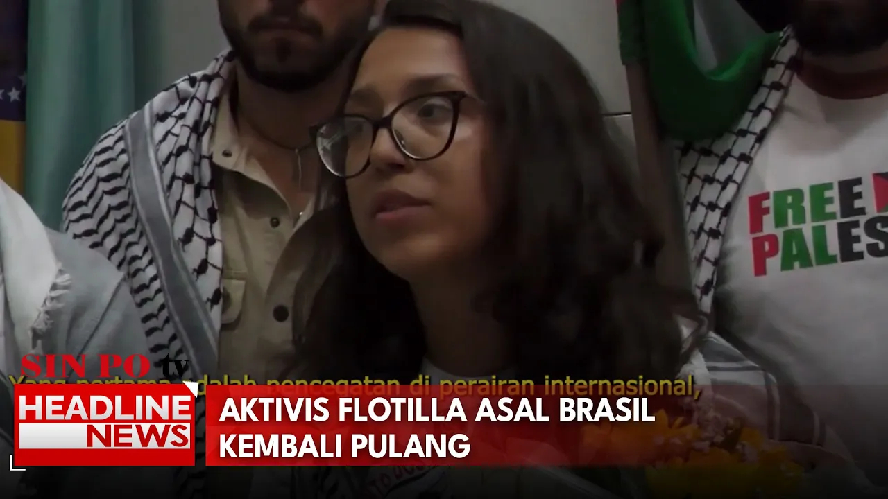 Aktivis Flotilla Asal Brasil Kembali Pulang