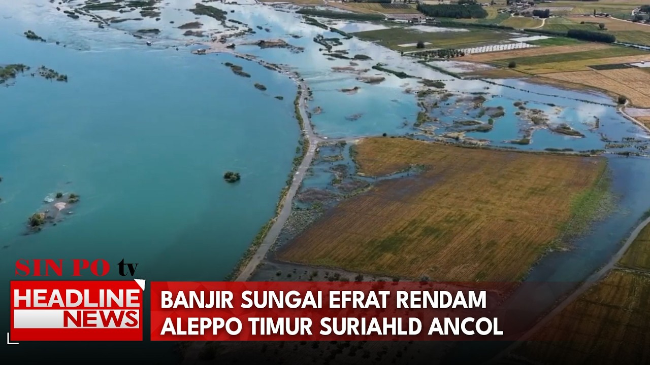 Banjir Sungai Efrat Rendam Aleppo Timur Suriah
