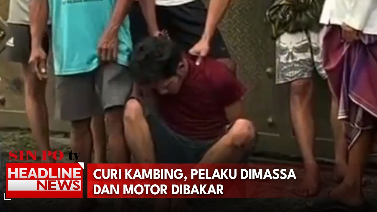 Curi Kambing, Pelaku Dimassa Dan Motor Dibakar