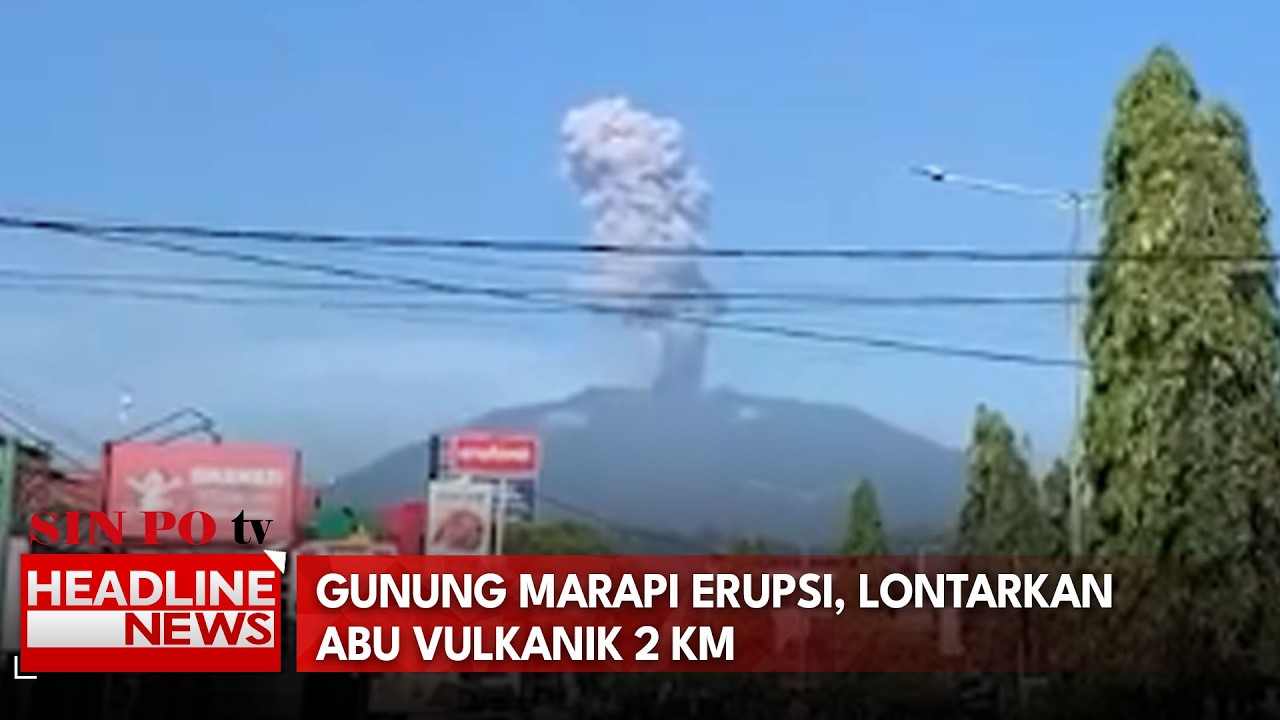 Gunung Marapi Erupsi, Lontarkan Abu Vulkanik 2 KM