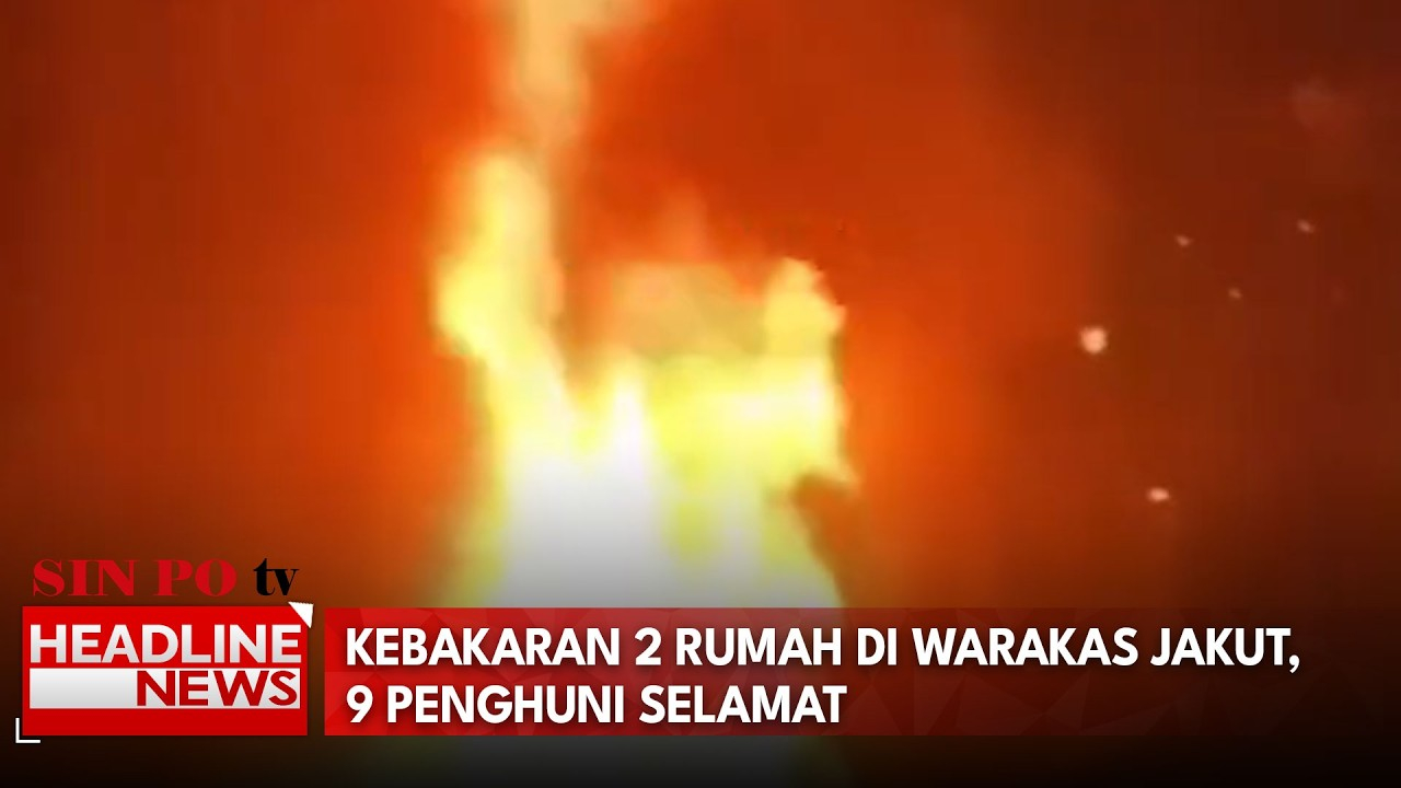 Kebakaran 2 Rumah Di Warakas Jakut, 9 Penghuni Selamat