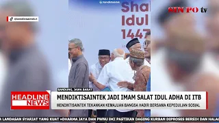 Mendiktisaintek Jadi Imam Salat Iduladha di ITB