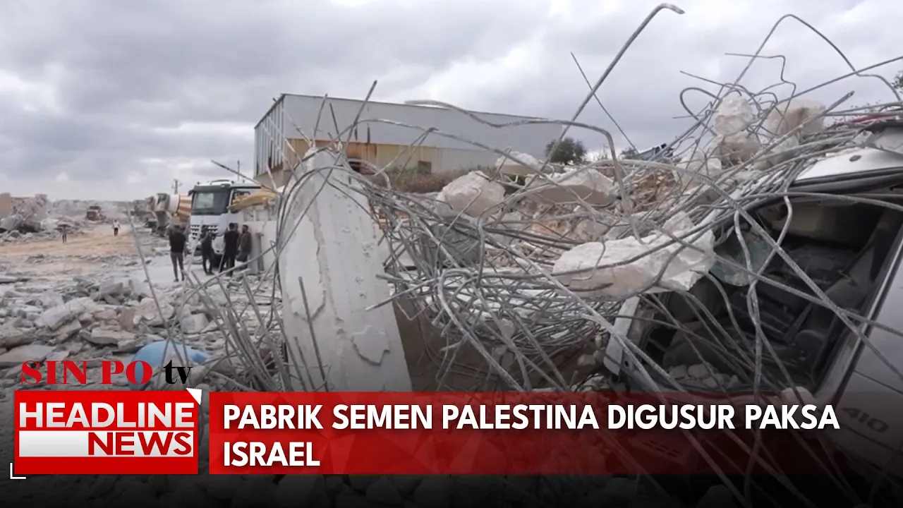 Pabrik Semen Palestina Digusur Paksa Israel