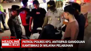 Patroli Polres KP3, Antisipasi Gangguan Kamtibmas di Wilayah Pelabuhan