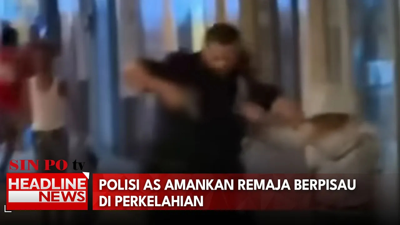 Polisi AS Amankan Remaja Berpisau Di Perkelahian