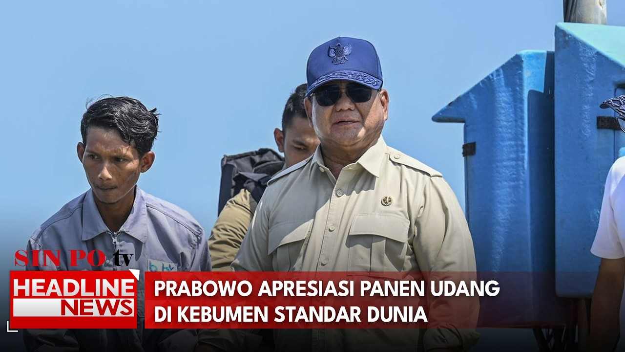 Prabowo Apresiasi Panen Udang Di Kebumen Standar Dunia