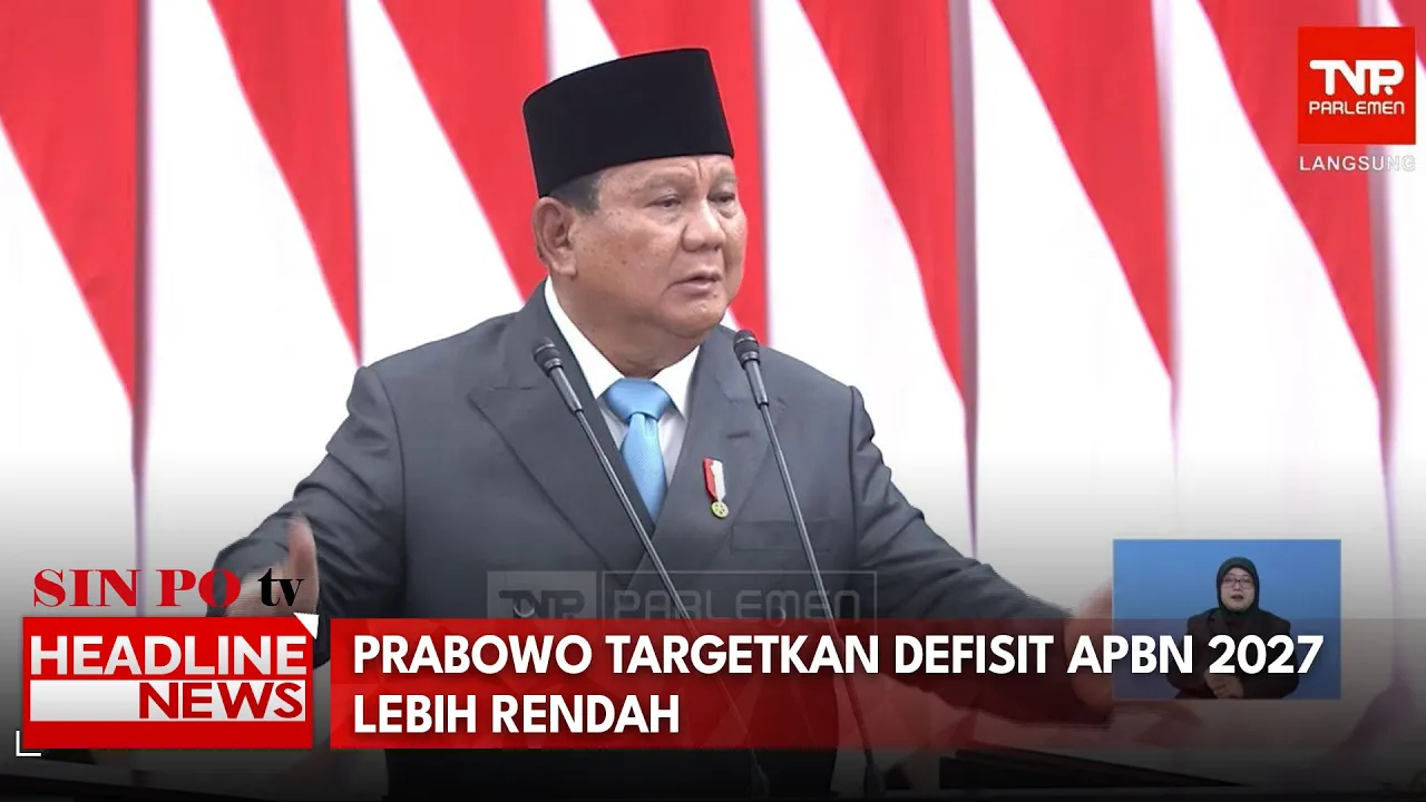Prabowo Targetkan Defisit APBN 2027 Lebih Rendah