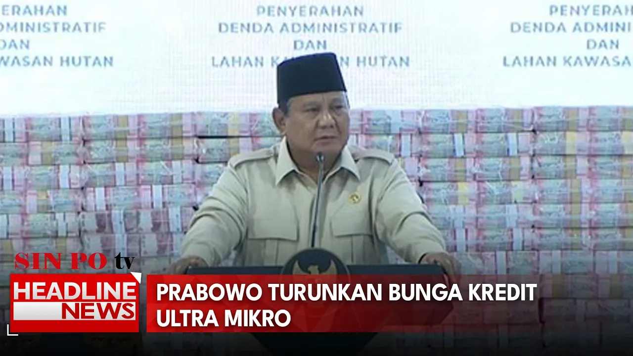 Prabowo Turunkan Bunga Kredit Ultra Mikro