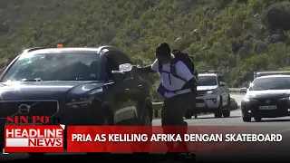Pria AS Keliling Afrika dengan Skateboard