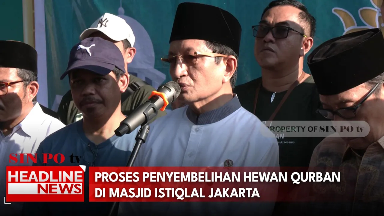 Proses Penyembelihan Hewan Qurban di Masjid Istiqlal Jakarta